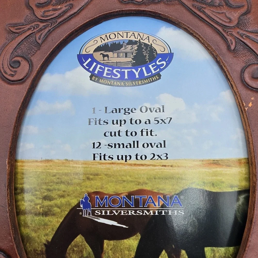 Montana‎ Lifestyles By Montana Silversmiths Heriloom Leather Picture Frame